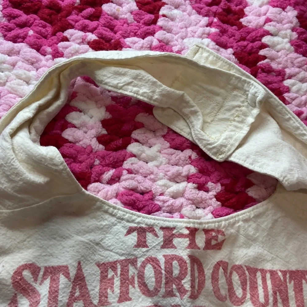 Vintage, homemade toddler's bib
